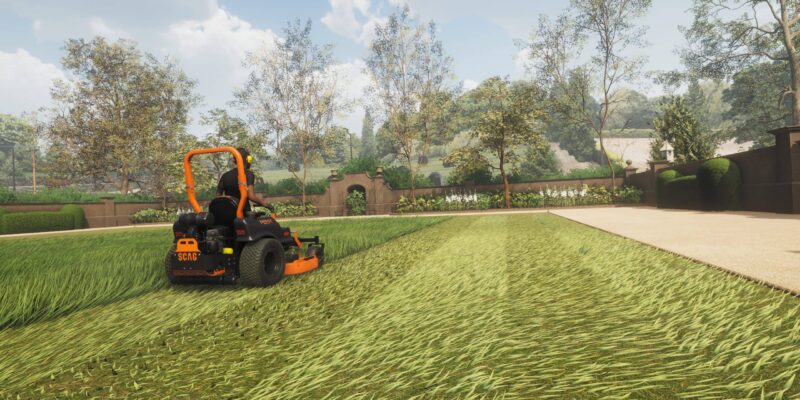 Lawn Mowing Simulator - PC Game Screenshot